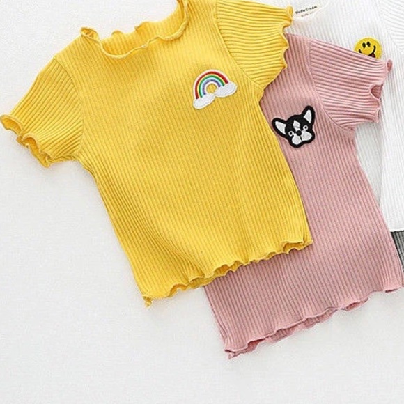 NWT Beautiful Baby Girl Dog Design Pink Shirt Top - Picture 2 of 5